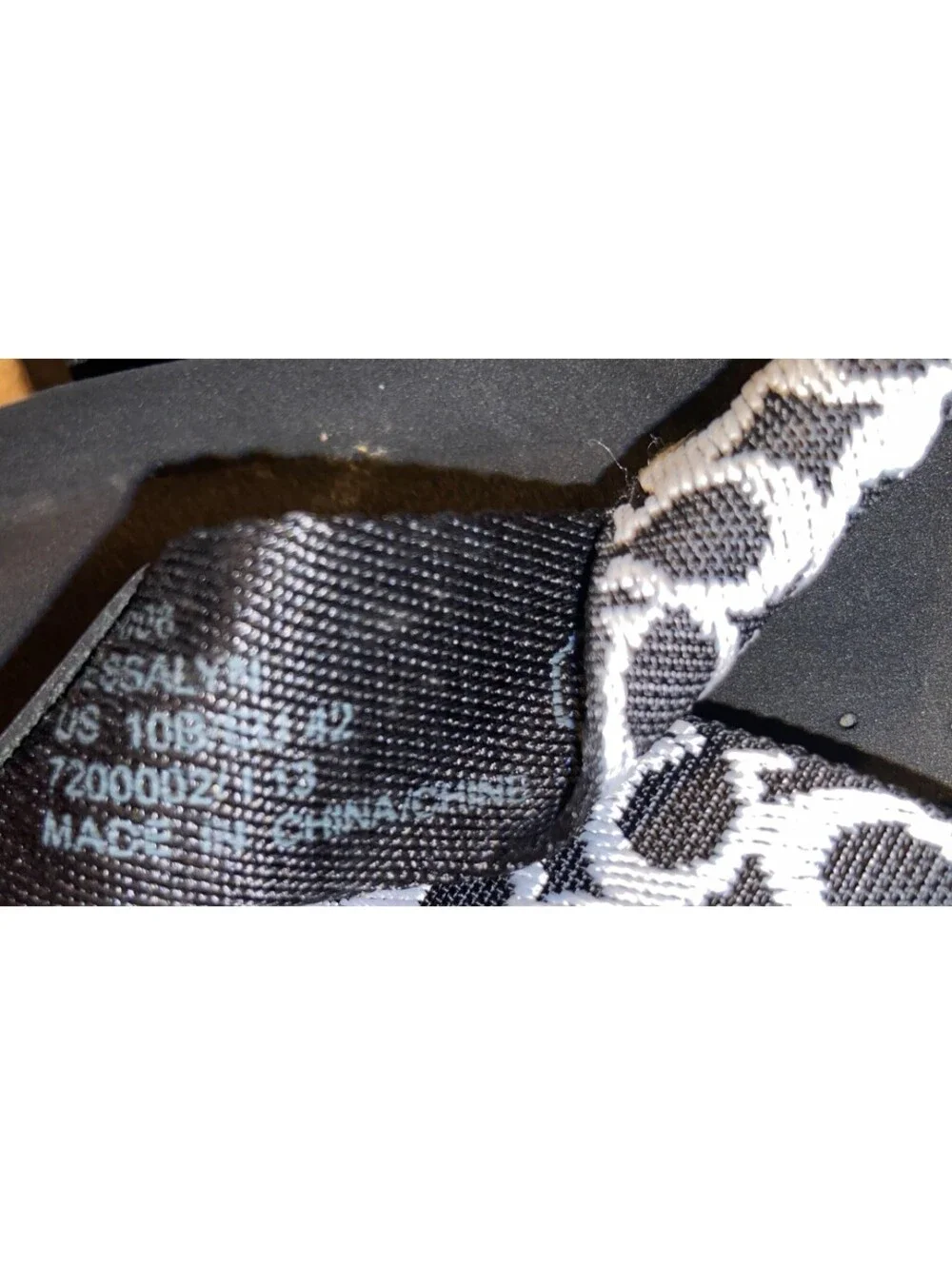 COACH Jessalyn Women's Black Signature C Jacquard Wedge Thong Flip Flop Sandals